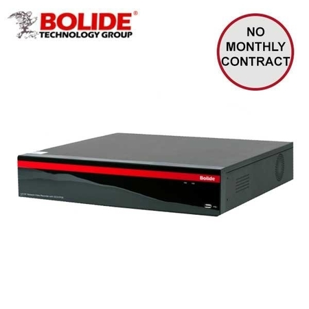 BOLIDE 32-Channel 4K H.265 NVR with 32-Port Built-in POE, Supports Up to 4K Cameras, 320Mbps Throughput 4K BOL-BN-NVR-32NXPOE